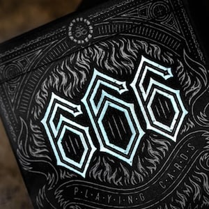 666 V4 Frostbite Playing Cards | Devil Art | Luxury Deck of Cards