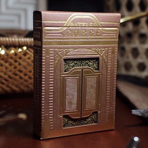 Cartas de Baralho Rattler Gorge (Desert Dust) | Baralho Personalizado de Inspiração Western | Caixa de Dobra com Portas Giratórias