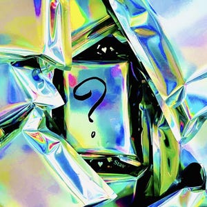 Baralho de cartas misterioso | Presente de aniversário surpresa em bolsa misteriosa holográfica