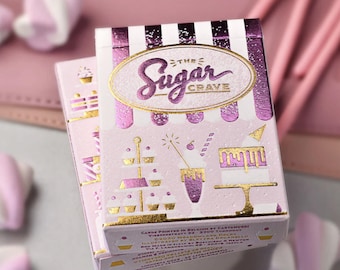 Sugar Crave Spielkarten: Benutzerdefiniertes Deck mit goldener Tinte