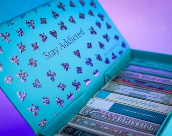 Flecked Holographic Foiled Brick Box for Playing Cards Display Holo V4