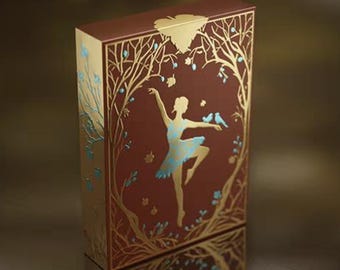Verschlungene Herbst Spielkarten: Metallic Foil Deck - Ballett Art Geschenk