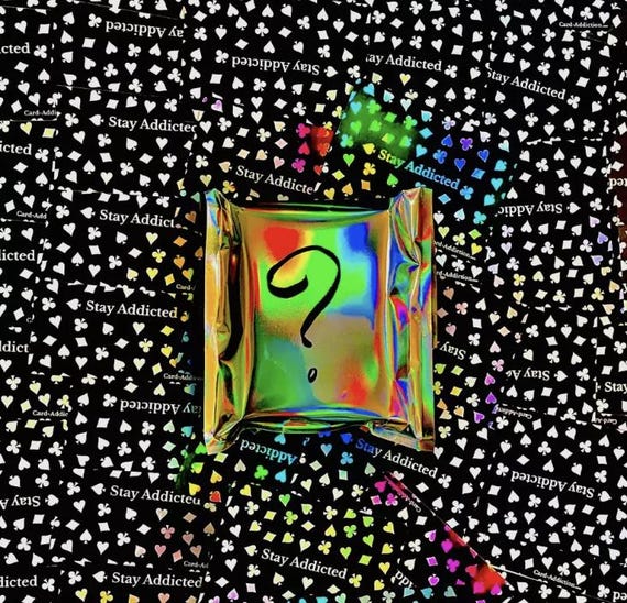 Mystery Playing Cards Deck | Surprise Birthday Gift in Holographic