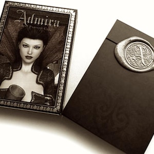 Admira Royal Silver Wax Seal Playing Cards | Limited Edition Luxury Deck | Medieval Inspiration