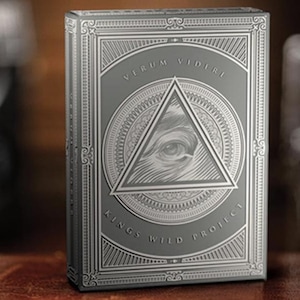 Verum Videre 2023 Edition Silver Playing Cards | Luxury Custom Deck