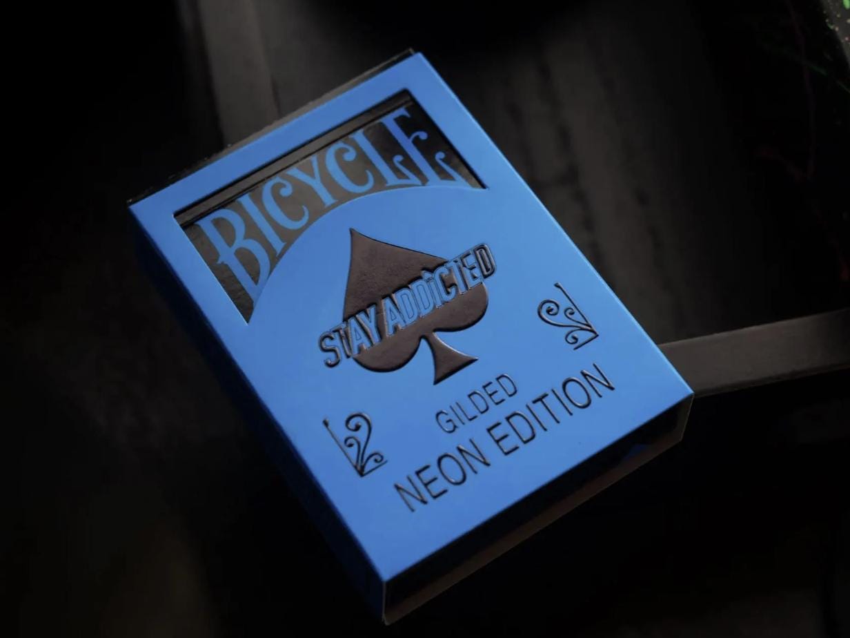 Bicycle Prism Blue GILDED Playing Cards (metal Edges Foiling) - Etsy