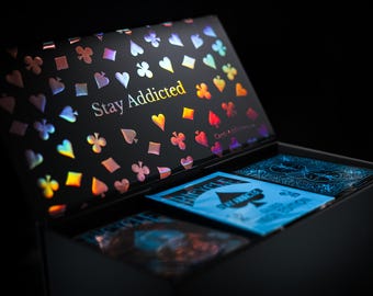 Holo Rose Gold Foil Playing Card Box: Limited Edition V2