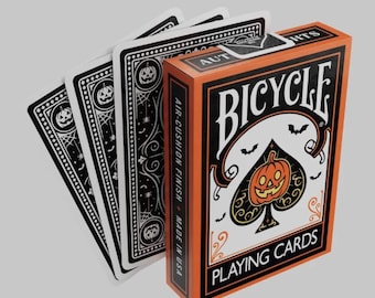 Fiets Halloween speelkaarten