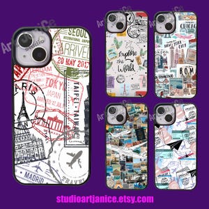 Reise um die Welt Handytasche für iphone 16 15 14 13 12 11 / Case für Samsung S24 S23 S22 S21 A55 A54 A35 A16 A15 A14 / Case für Pixel