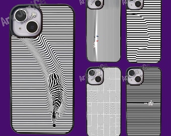Czarno-białe etui na telefon I Seek U do iPhone'a 16 15 14 13 12 11 / Etui do Samsunga S24 S23 S22 S21 A55 A54 A35 A16 A15 A14 / Etui do Pixela 9