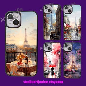 Paris Eiffelturm Handytasche für iphone 16 15 14 13 12 11 / Case für Samsung S24 S23 S22 S21 A55 A54 A35 A16 A15 A14 / Case für Pixel 9