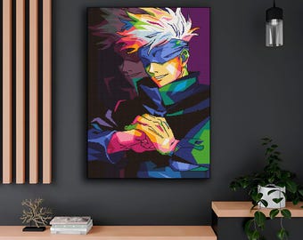 Anime cross stitch pattern jujutsu the strongest instant download PDF