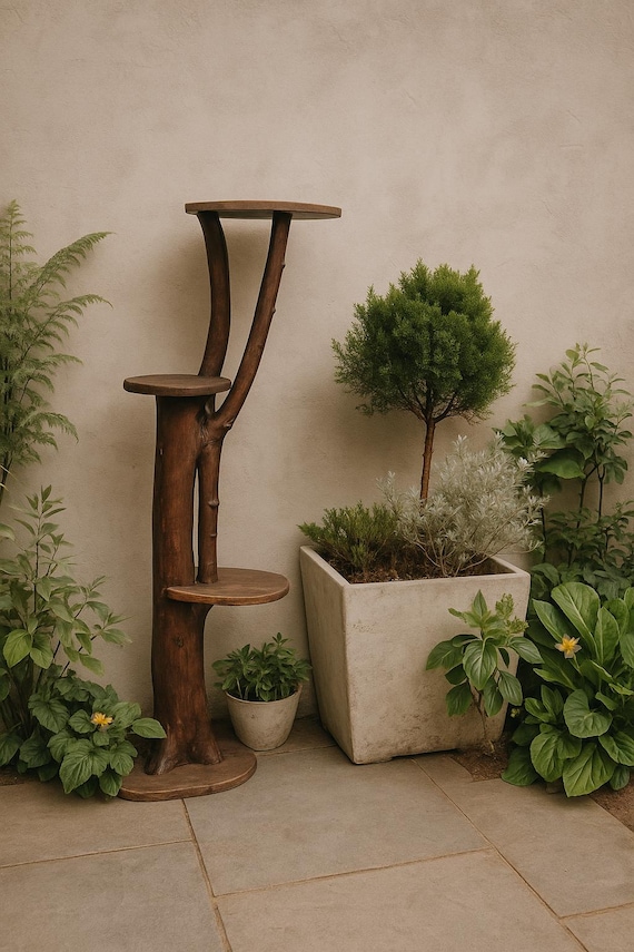 Outdoor Natural Wood Cat Tree