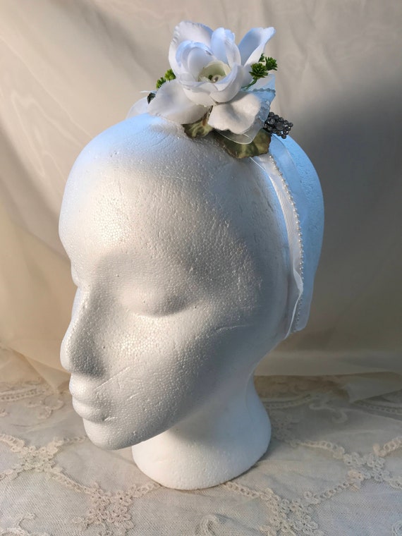 gardenia headpiece