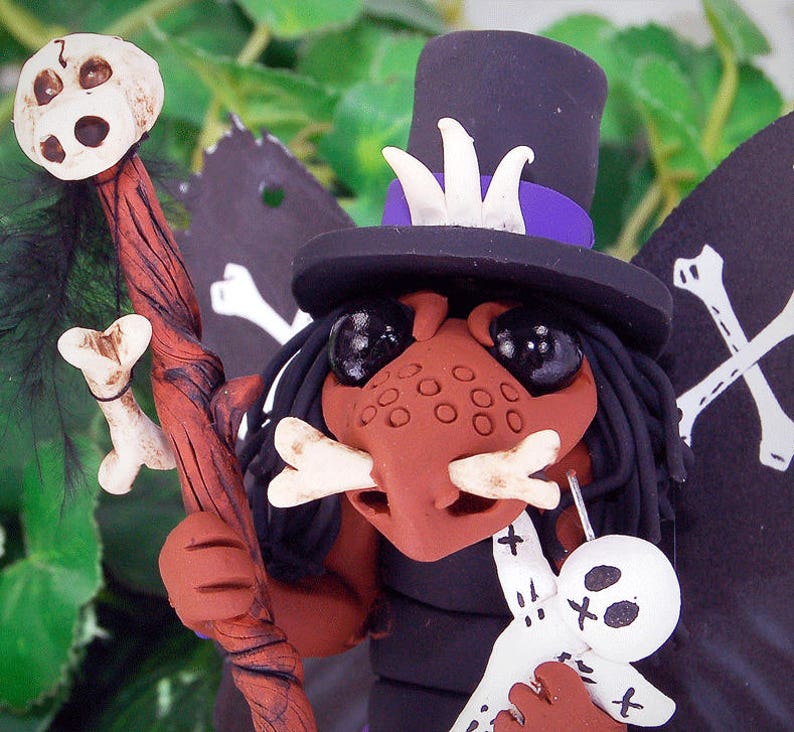 Polymer Clay Voodoo Witch Doctor Butterfly Dragon Sculpture Etsy