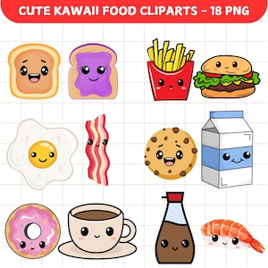 Perfect match kawaii clipart set png Kawaii food png Cute food clip art Friendship Best Friend Love Valentine Funny Sweet Planner printables