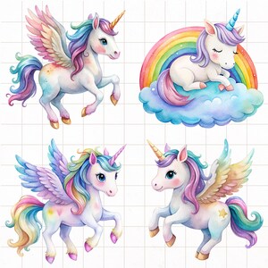 unicorn graphics, magical animal, rainbow unicorn png, baby unicorn png, cute unicorn png, nursery decoration, pastel unicorn, unicorn clipart, watercolor unicorn, baby girl birthday, animal clipart, baby shower, watercolor clipart