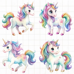 unicorn graphics, magical animal, rainbow unicorn png, baby unicorn png, cute unicorn png, nursery decoration, pastel unicorn, unicorn clipart, watercolor unicorn, baby girl birthday, animal clipart, baby shower, watercolor clipart