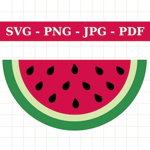 Watermelon SVG, Watermelon png, Watermelon Cut File, Watermelon Vector, Watermelon Clipart, Watermelon Slice SVG, Summer Fruit SVG, Cricut
