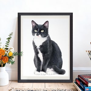 Retrato de mascota en acuarela personalizado, retrato de perro personalizado, retrato dibujado a mano a partir de una foto, regalo personalizado, retrato de mascota pintado a mano, pintura de mascotas imagen 5