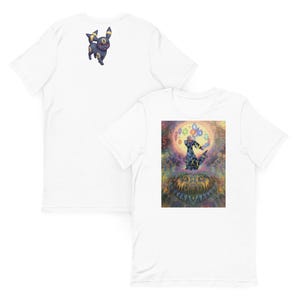 Camiseta adulta com ajuste relaxado, presente para ele, camiseta Pokémon para aniversário, camiseta Eevee Evolutions para convenção, show de cartas