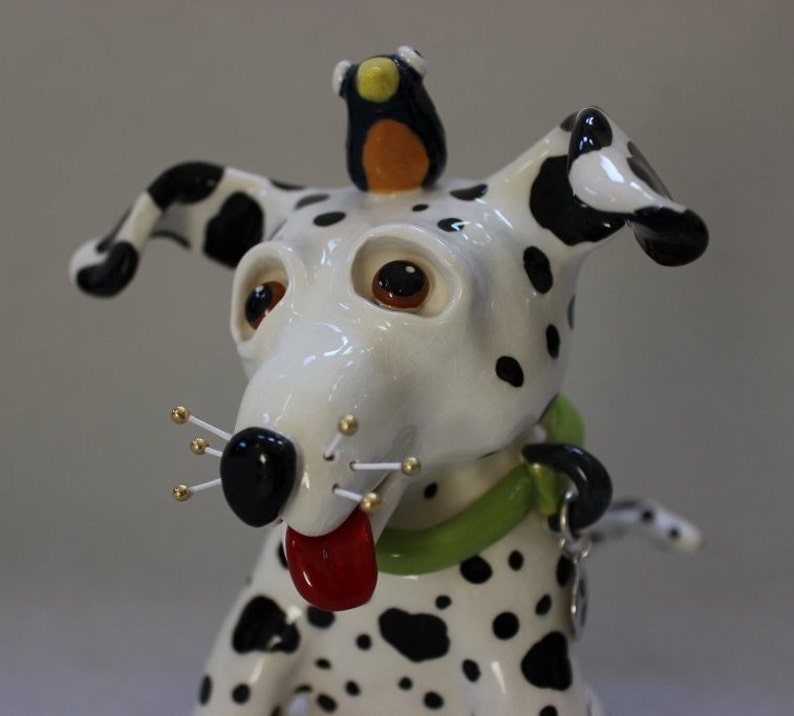 large ceramic dalmatian dog