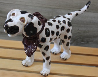 Ceramic Dalmatian Sculpture