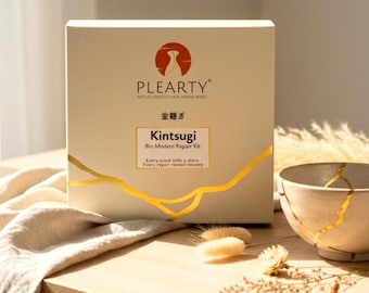 Modern Kintsugi Repair Kit: Food-Safe Linseed Resin with Gold Mica