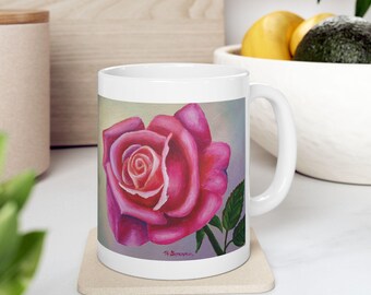 Beauty's Rose Mug | Ceramic Coffee Cup