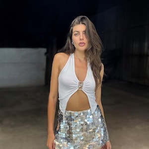 Festival Sequin Skirt Women | Birthday Party Mini Skirt | Paillette sequin skirt | Rave Clothes | Y2K | Night Club | music festival outfit