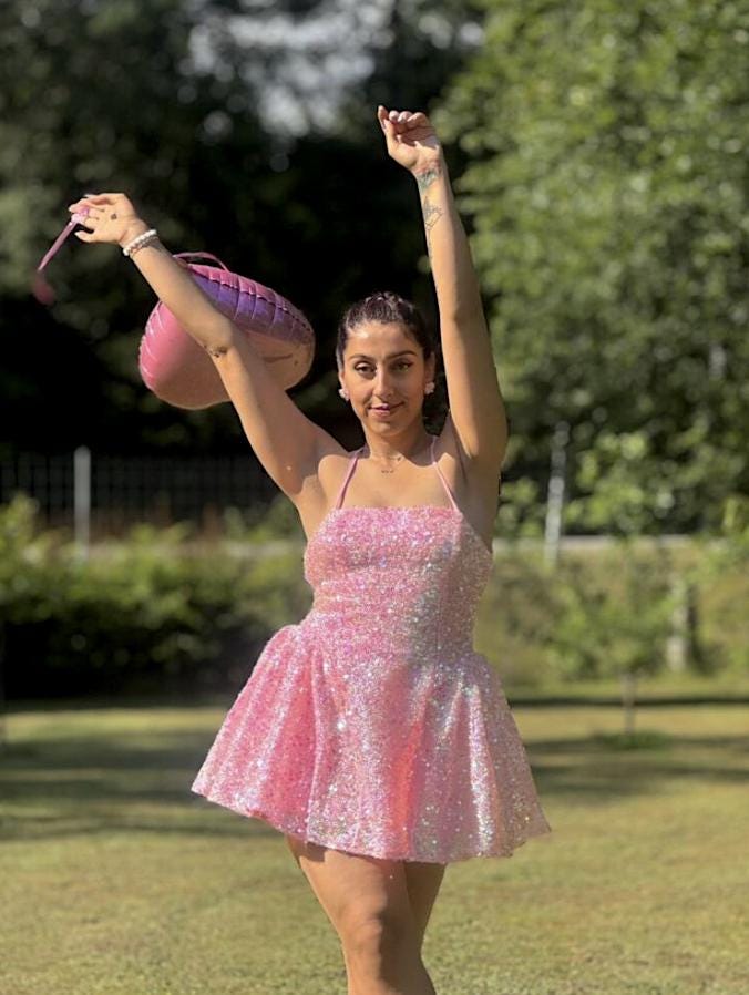 Pink Sequin Disco Dress Australia