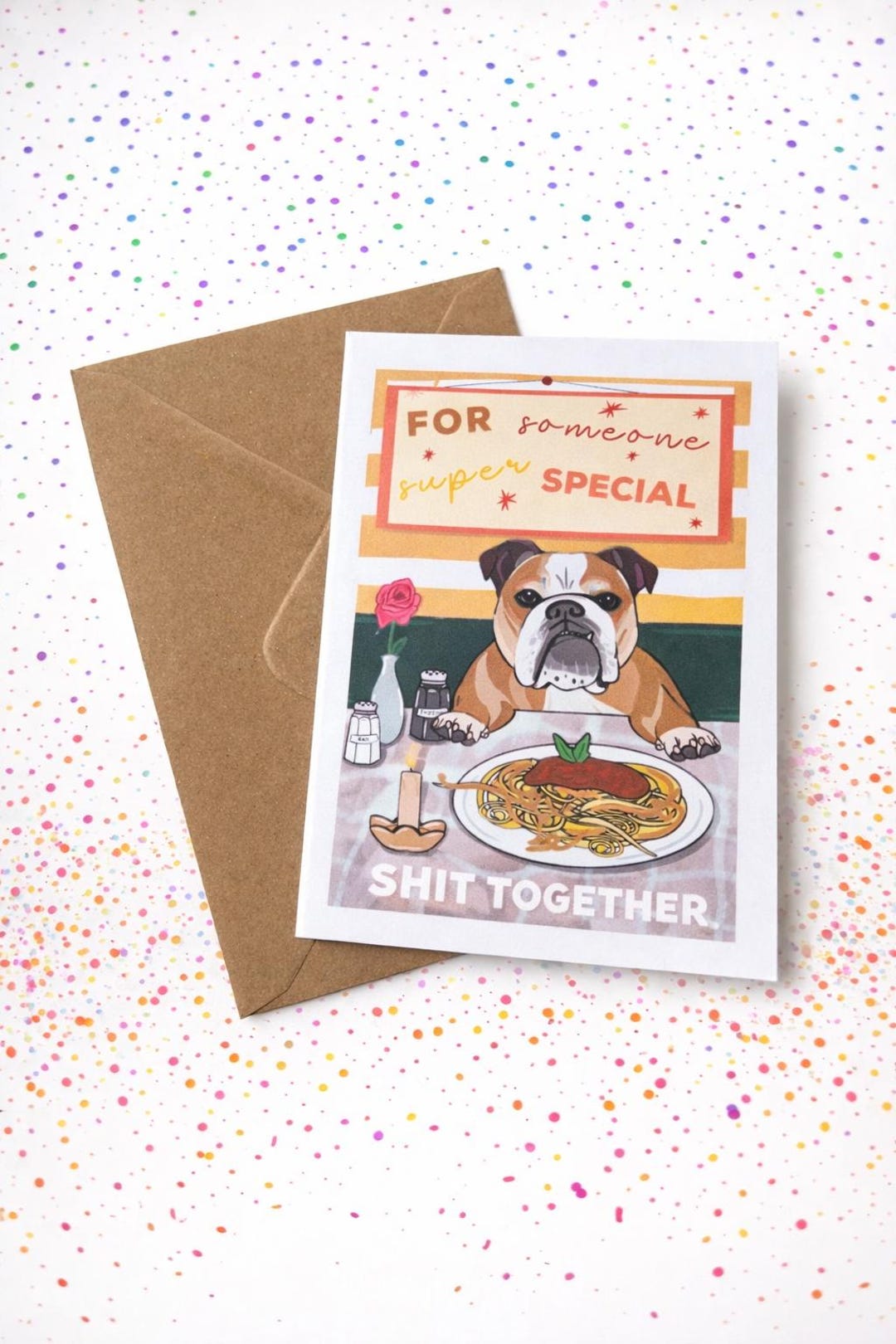 Bulldog 'super Special' Greetings Card, A6 - Etsy