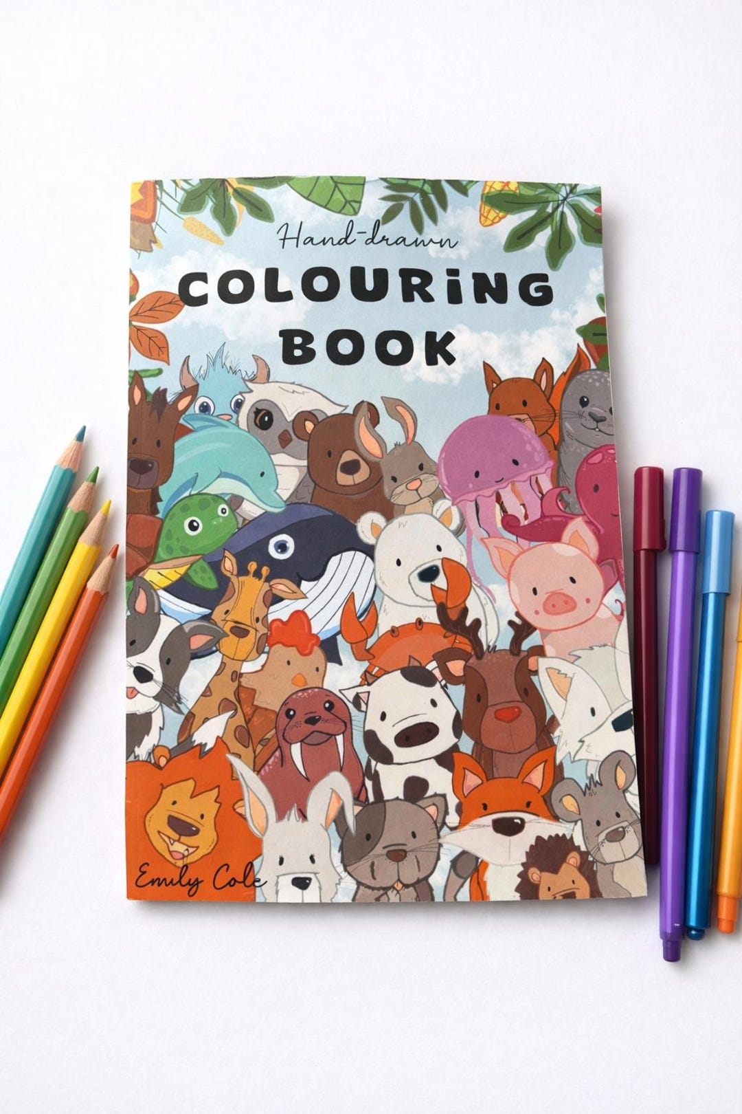 Children’s Colouring Book | Hand Drawn Animal Colouring Pages | Screen ...