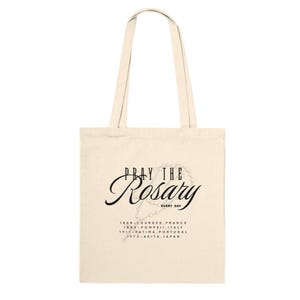 Beten Sie den Rosenkranz jeden Tag Tote l Beten Sie den Rosenkranz Tasche l Katholisches Geschenk l Rosenkranz-Tote l Rosenkranz-Tasche l katholische Tasche l Traditionelles katholisches Geschenk