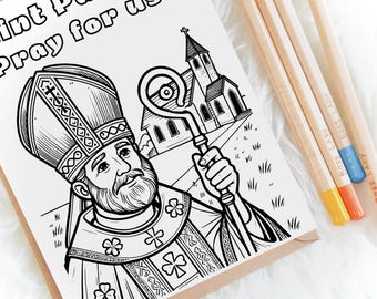 Saint Patrick Coloring Page: Catholic Kids Activity (PDF)