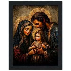 Holy Family Art Print: Traditional Catholic Home Altar Decor - Etsy