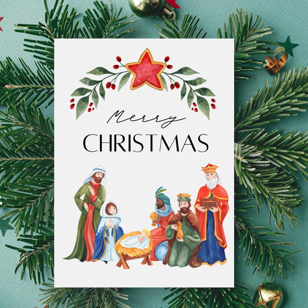 Catholic Nativity Christmas Cards Religious Holiday Cards set Of 10 Catholic Nativity Christmas Cards Religious Holiday Cards set Of 10
