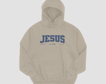 Jesus is King Hoodie: Unisex Christian Apparel