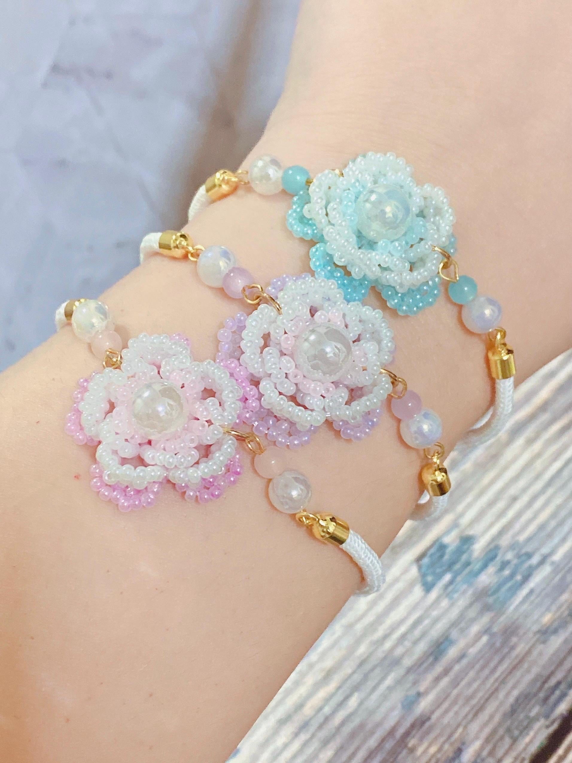 Flower bracelet - Etsy 日本