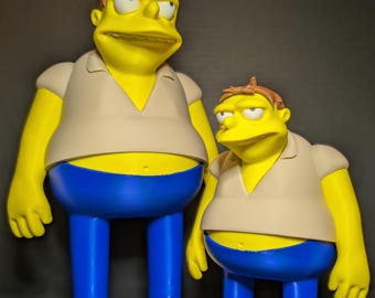 Barney Gumble Figure - The Simpsons' Duff-Loving Legend! Standard (9") or Large (13.25") - Perfect Gift for Fans