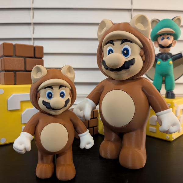 Tanooki Mario Figure – Your Adorable, Poseable Pixel Hero!