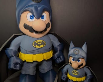 Batman Mario Figure – Dark Knight-Inspired Collectible