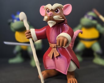 Master Splinter Inspired Sensei Figure – Classic Turtle Mentor Collectible – Small or Large