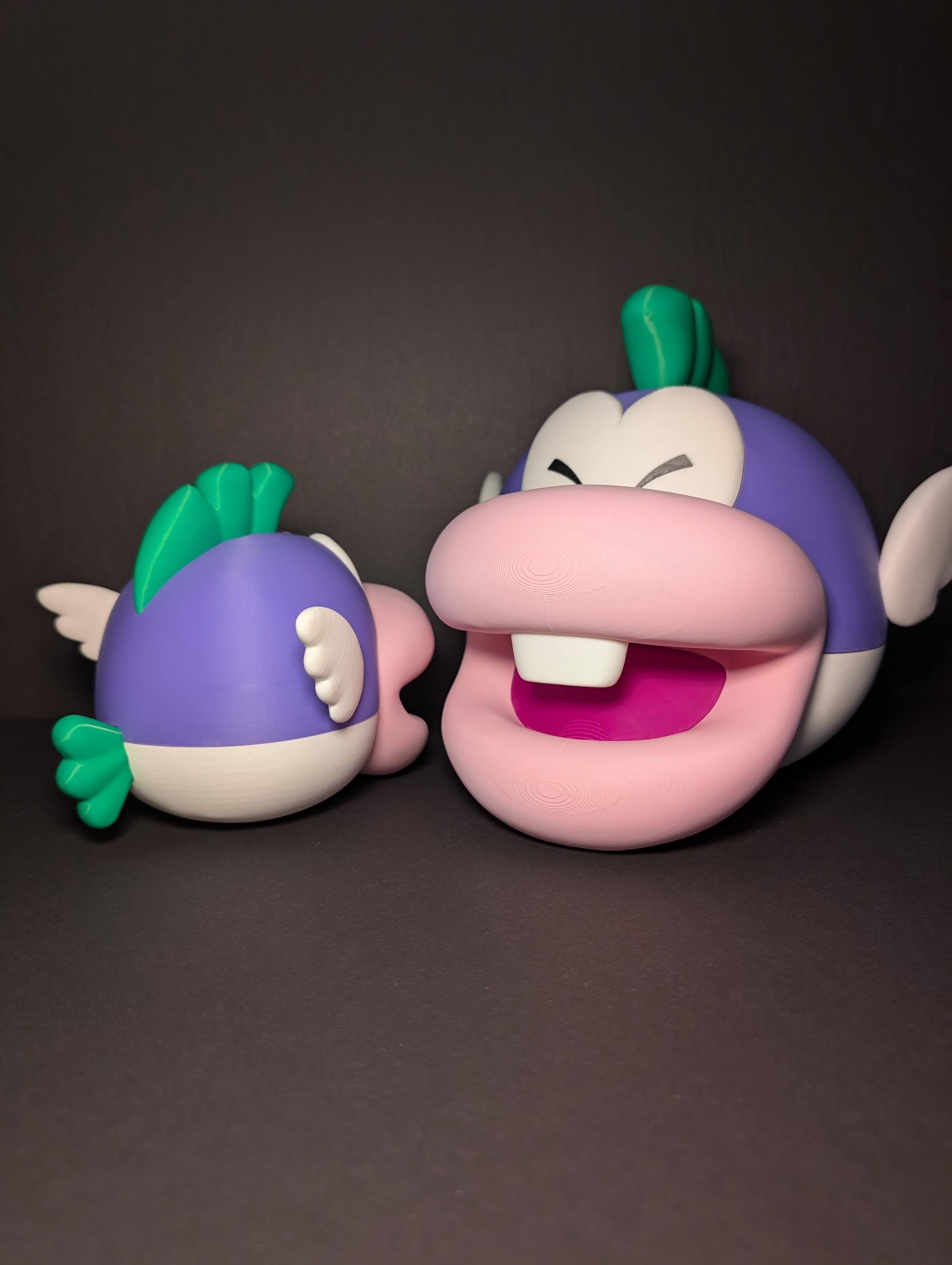 Cheep Chomp Figure – Big Mouth Retro Game Display Piece – Small or ...