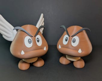 Goomba & Paragoomba Fan Art Figures – Super Mario-Inspired Collectibles
