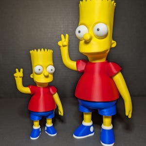 Bart Simpson Figure | Simpsons Toy Collectible – Standard or Large Size