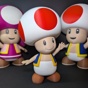 9” Toad Figure – Mario-Inspired Collectible | Fun Gaming Decor & Gift!