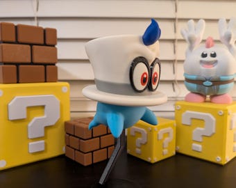 Figurines Jakks Pacific Trio Super Mario Odyssey – Explorer, Cappy & Captain – Super Rares !