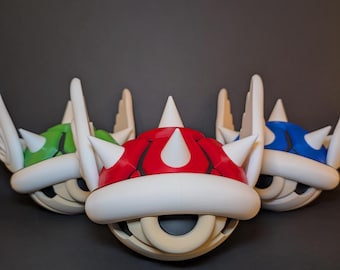 Mario-Inspired Turtle Shell Storage | Switch Game Holder | Red, Blue, Green, Bowser, Dry Bowser