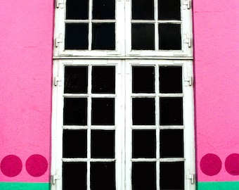 Bright Colorful Window of the Palads Cinema -  Copenhagen Photograph - Denmark Travel - Pink Art Print